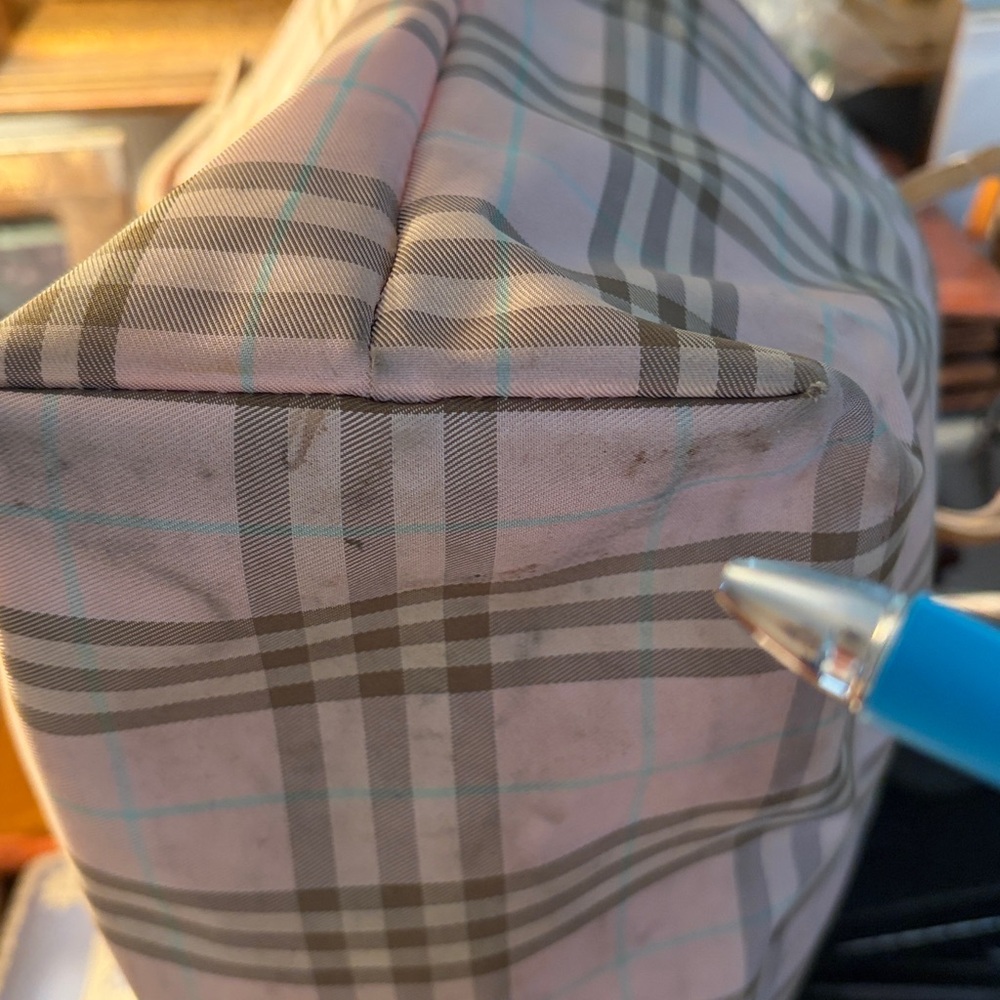 Burberry small Tote Bag Pink Plaid, fair condition - Picture 9 of 9
